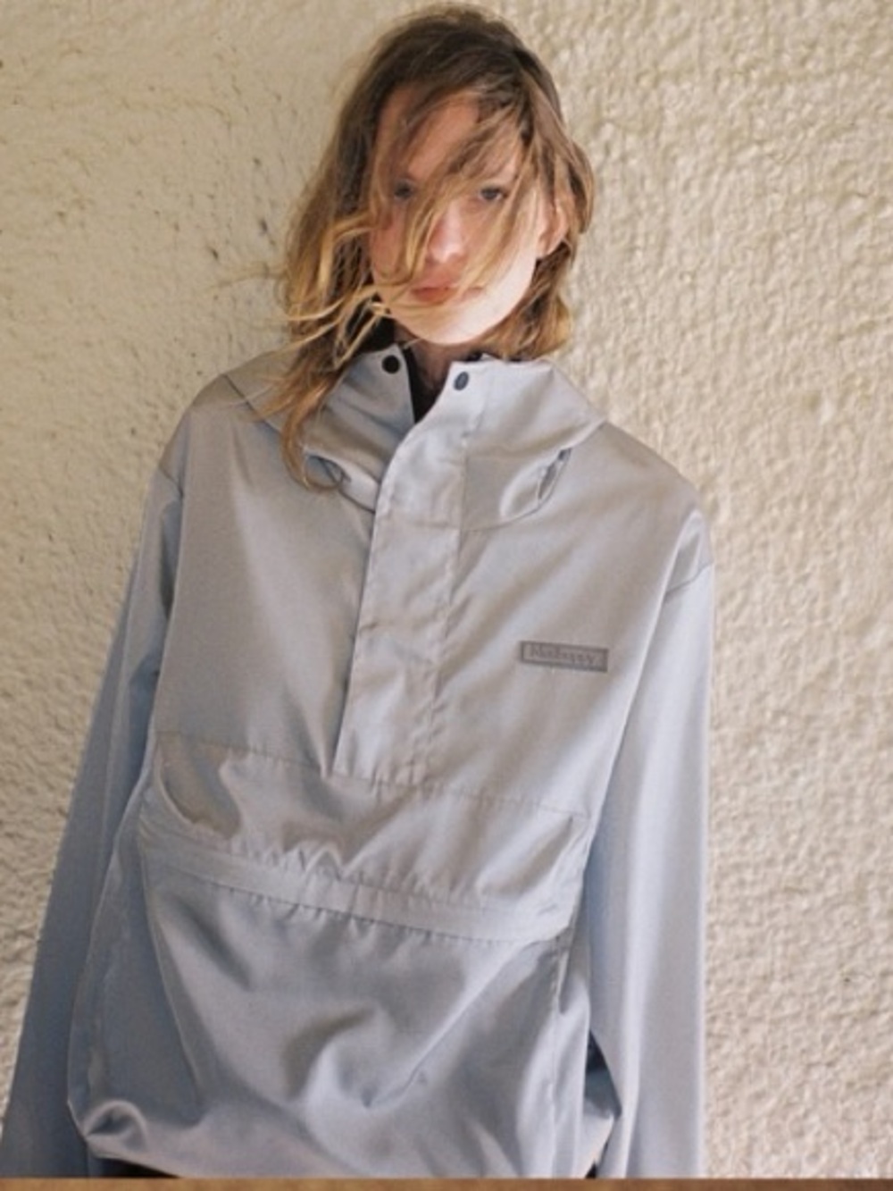 Madhappy unisex Oversized Nylon Anorak rain jacket grey Jacket Xsmall xs NWT